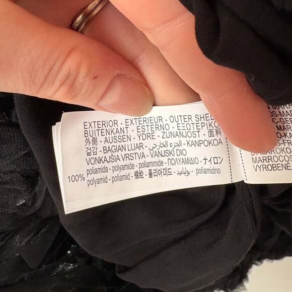 Zara Structured Floral Mini Dress NWT Black Size XL Blogger Fav - Picture 12 of 12